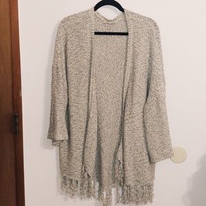 Baby Blue Fringe Cardigan